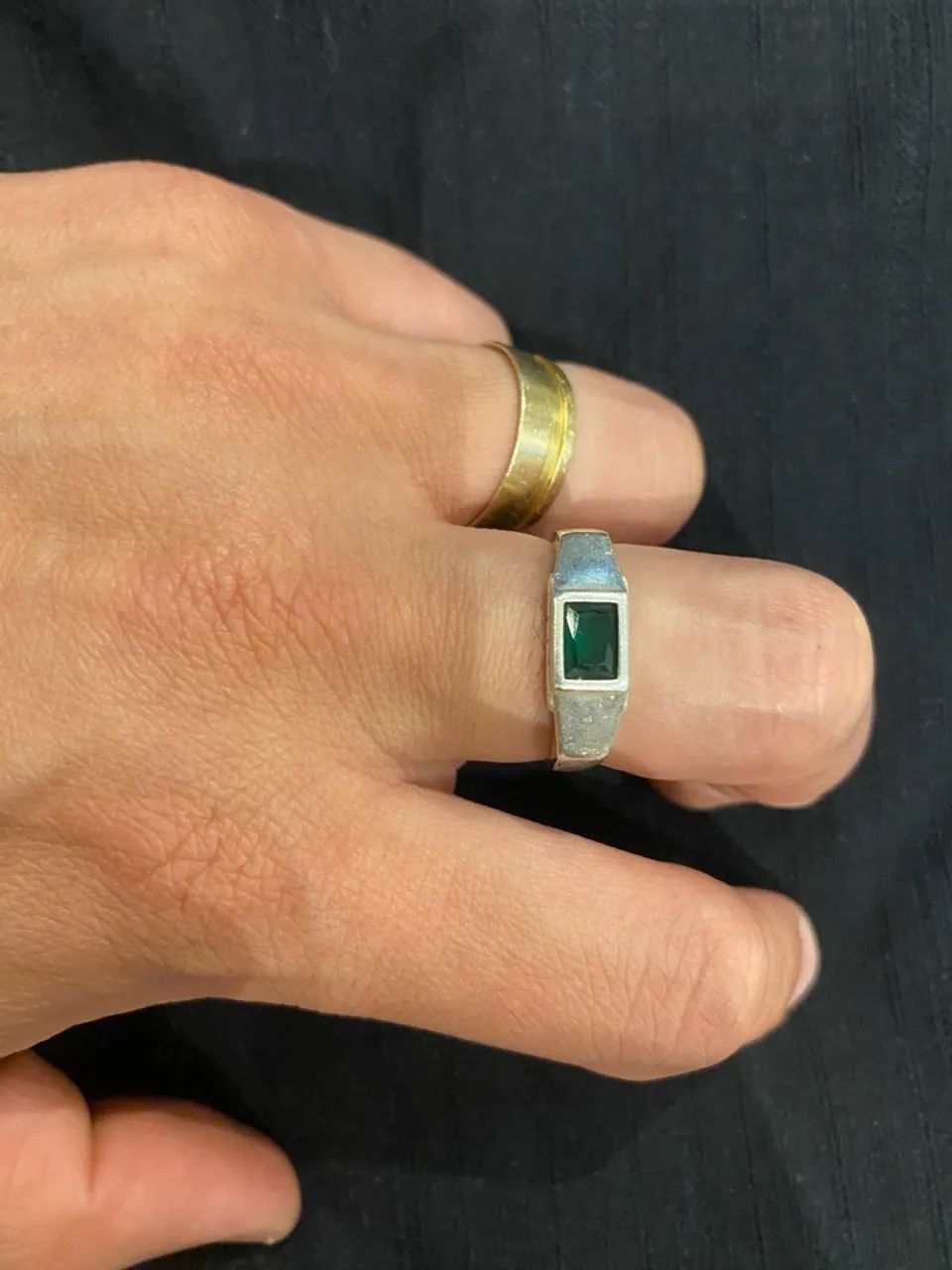 Anéis de prata masculino 925 - Foto 3
