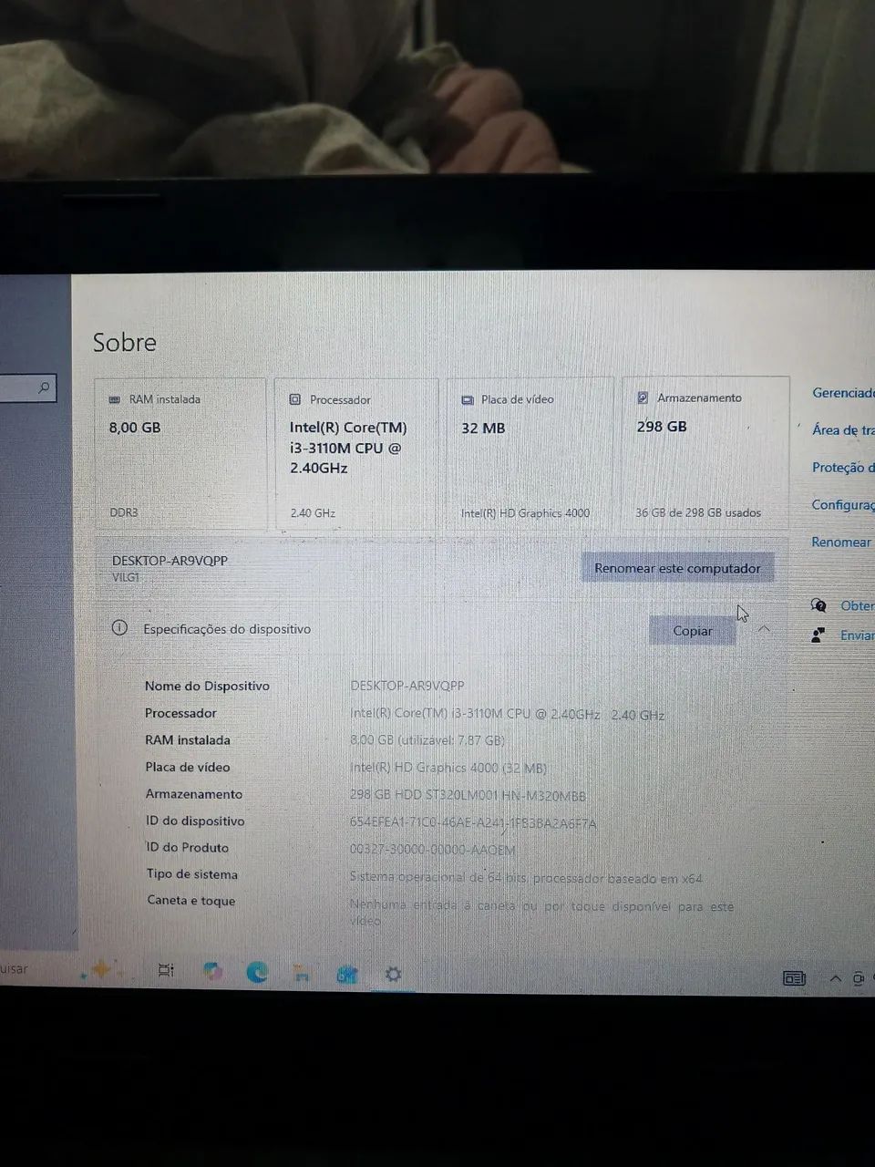 Notebook Lenovo i3 | 8GB RAM | HD 320GB - Foto 4