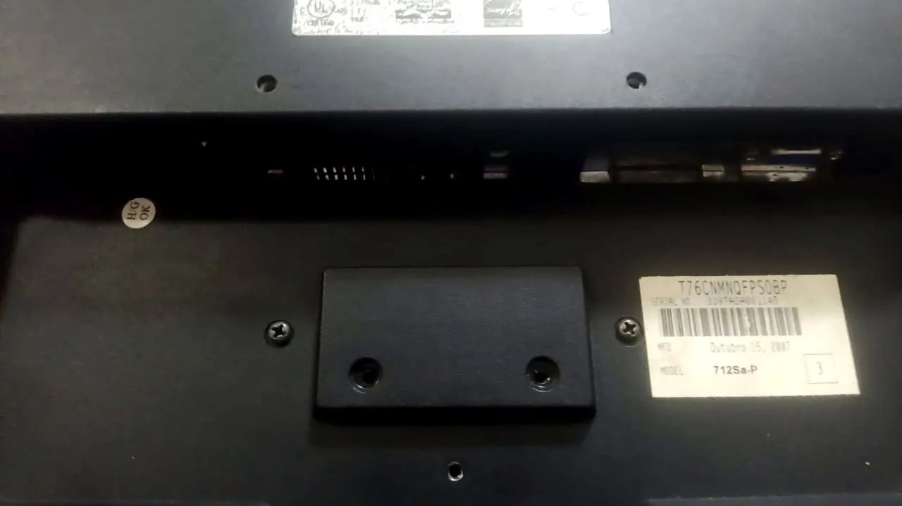 Monitor 17 polegadas Positivo sem pé (sem a base) pode usar com tripé de TV - Foto 3