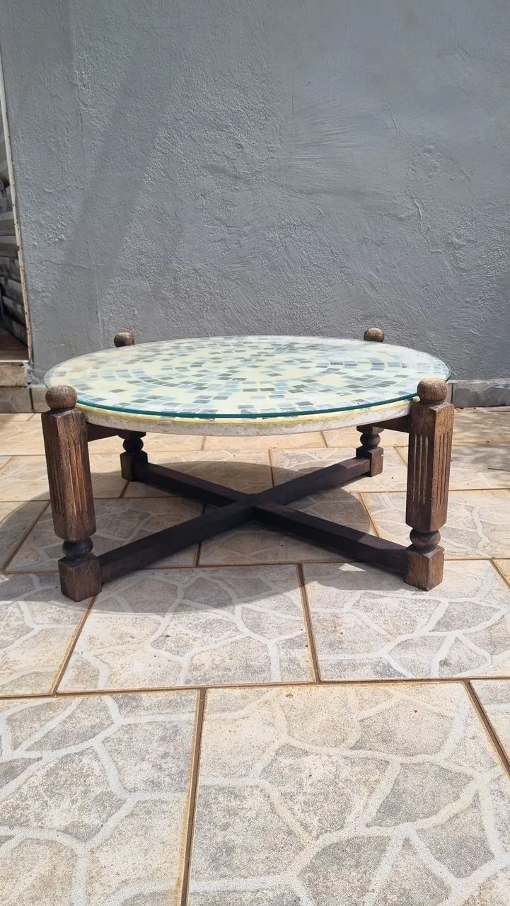 Mesa de centro em mosaico