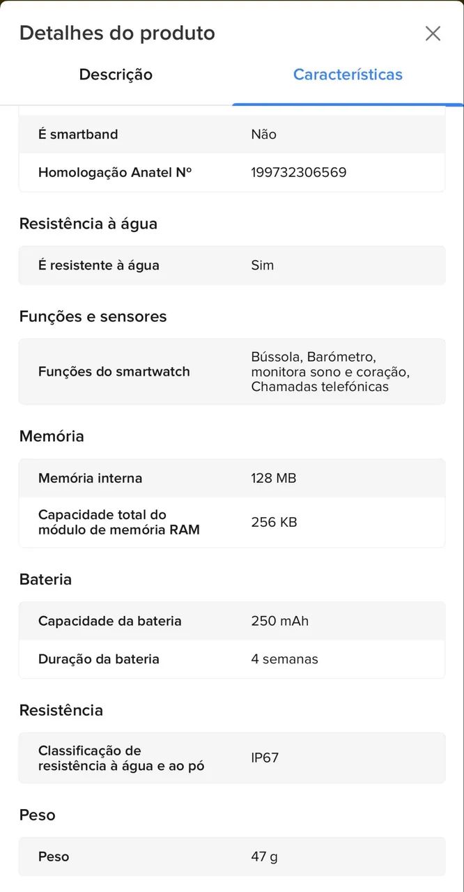 Smartwatch G2R seminovo com GPS integrado  - Foto 5