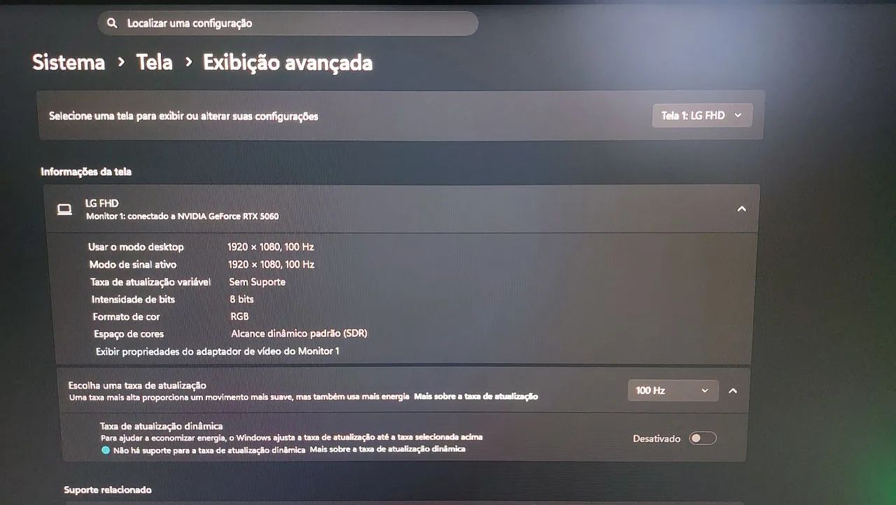 Monitor Gamer LG 24 Polegadas Full HD IPS 100hz.  - Foto 2