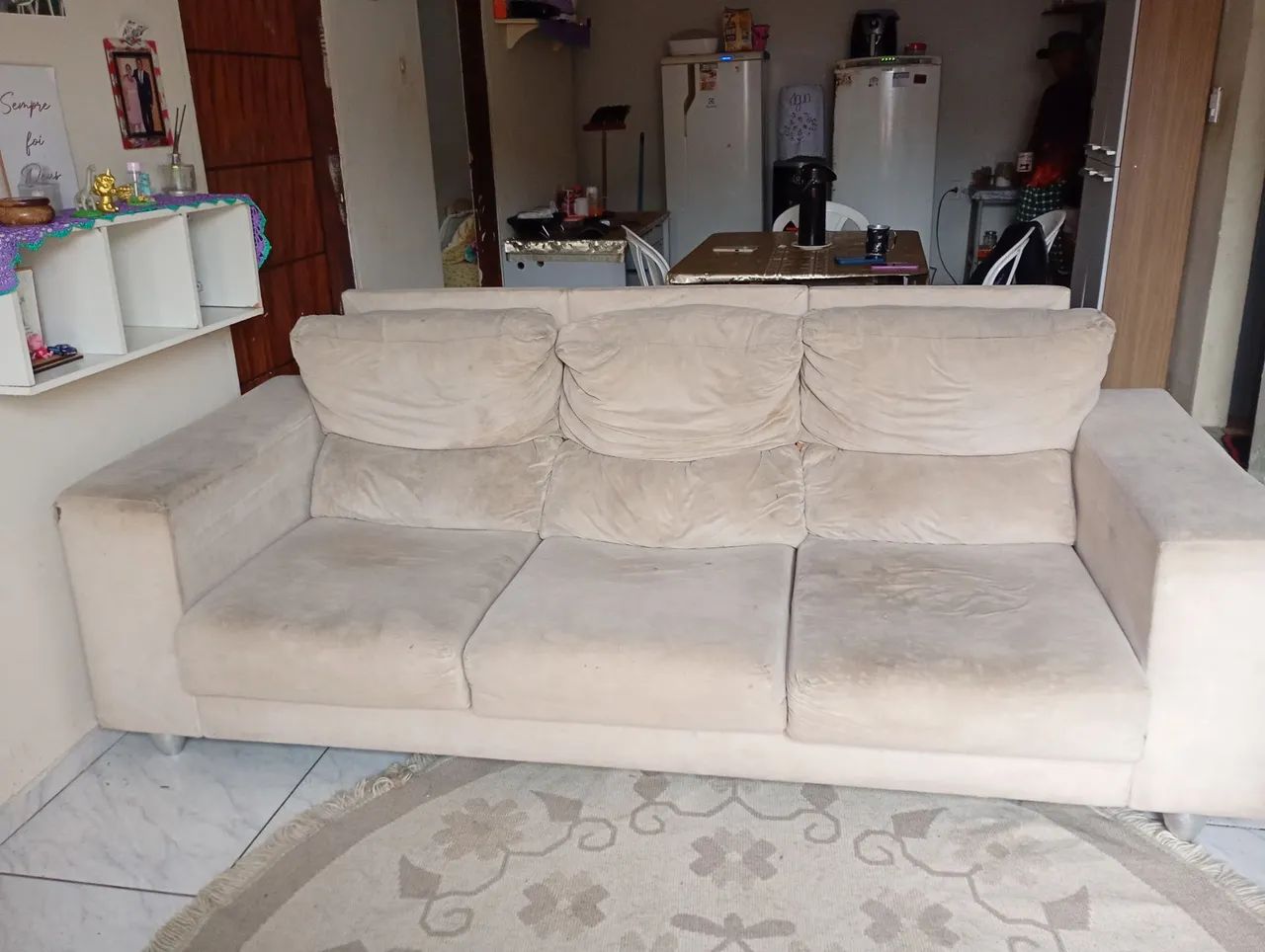 Vender-se esse Sofá. De 3 Lugares sofá Cama. Whatsapp * - Foto 4