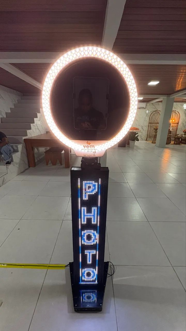 Totem fotográfico cabine de foto