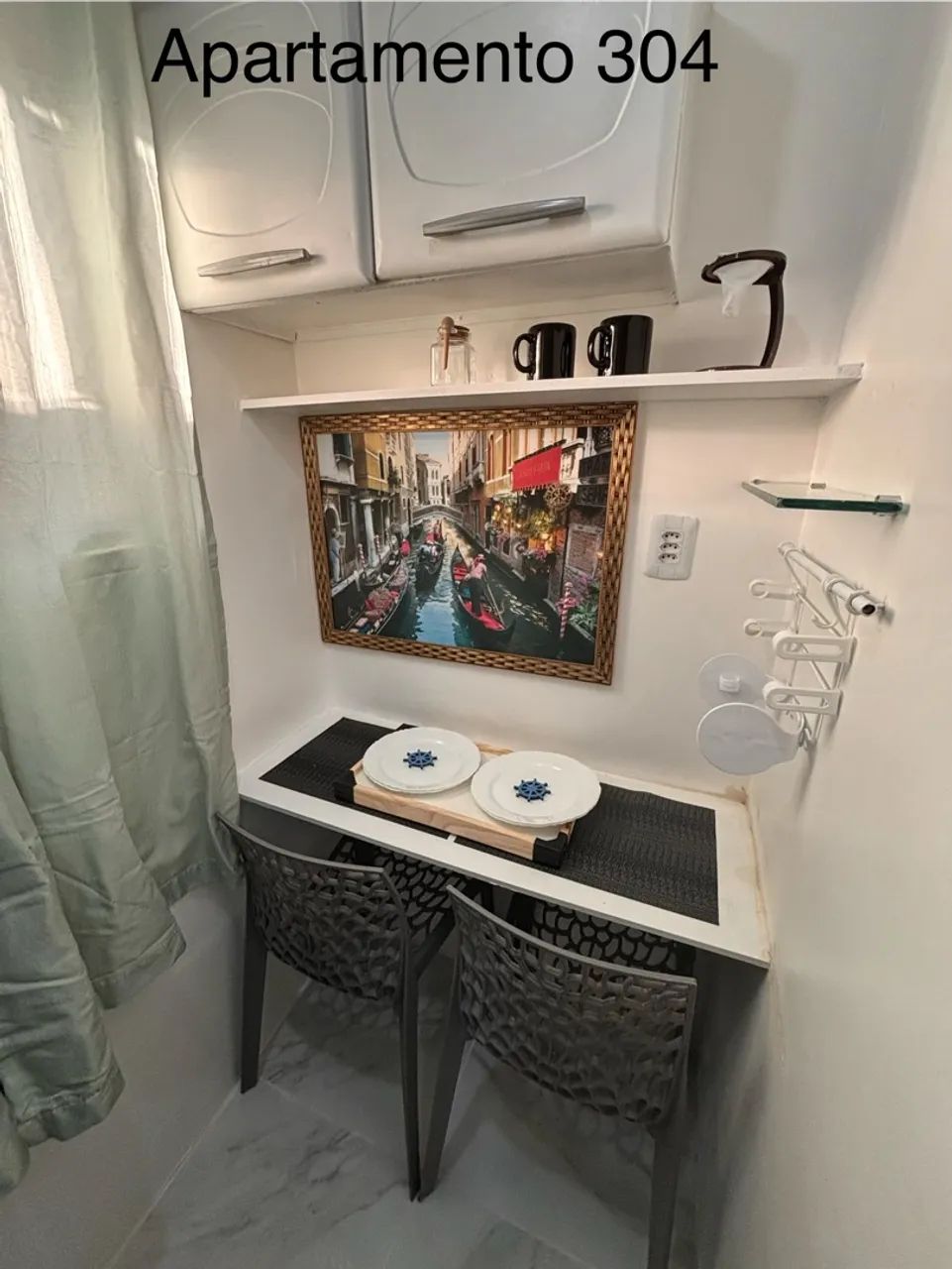 Apartamento de 01 quarto totalmente mobiliado 