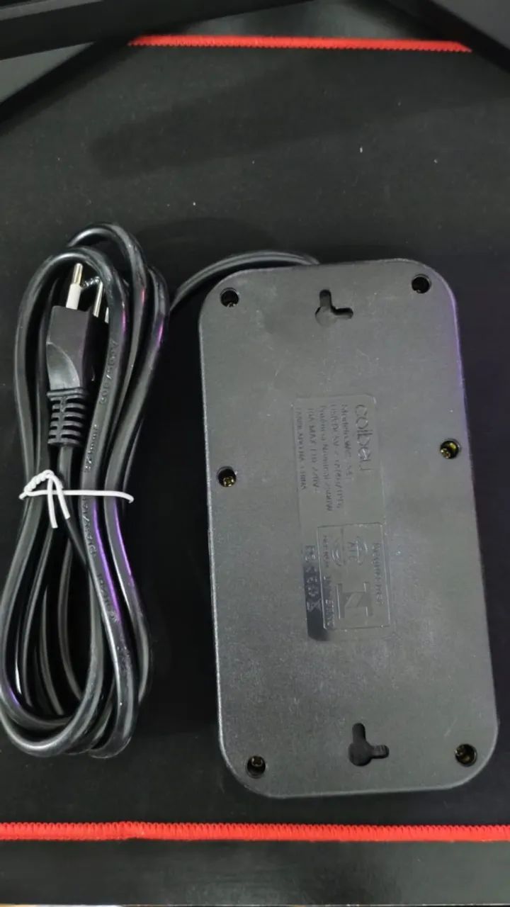 (NOVO) Filtro de Linha Colibeu 5 Tomadas + 4 USB + USB-C PD - Foto 3