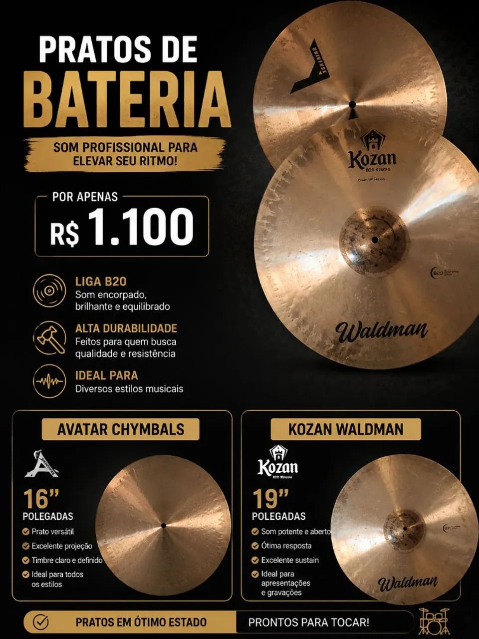 Prato de Bateria  - Foto 5