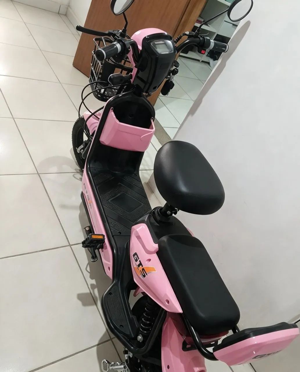 BICICLETA ELÉTRICA ROSA - Foto 4
