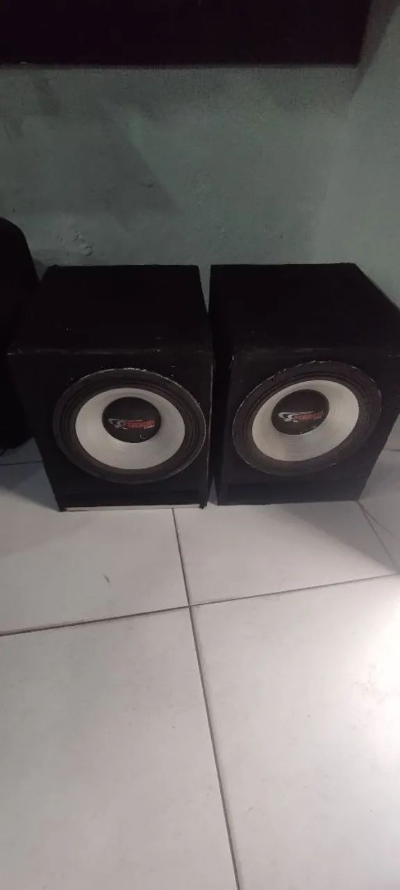 Par de sub passivo de 15 polegadas de 500w RMS  - Foto 2