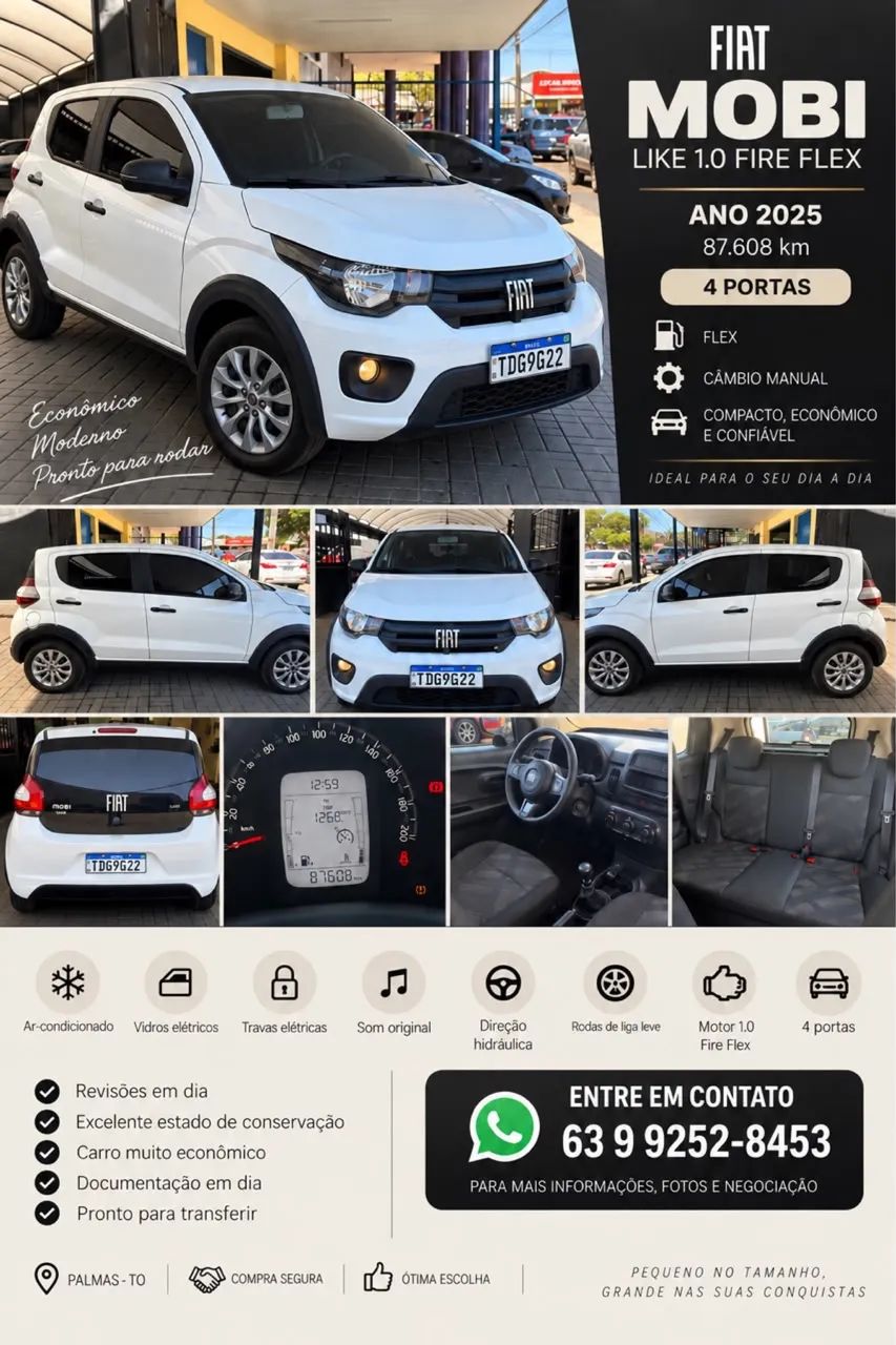 Fiat Mobi Like 1.0 Fire Flex 5P. 2025