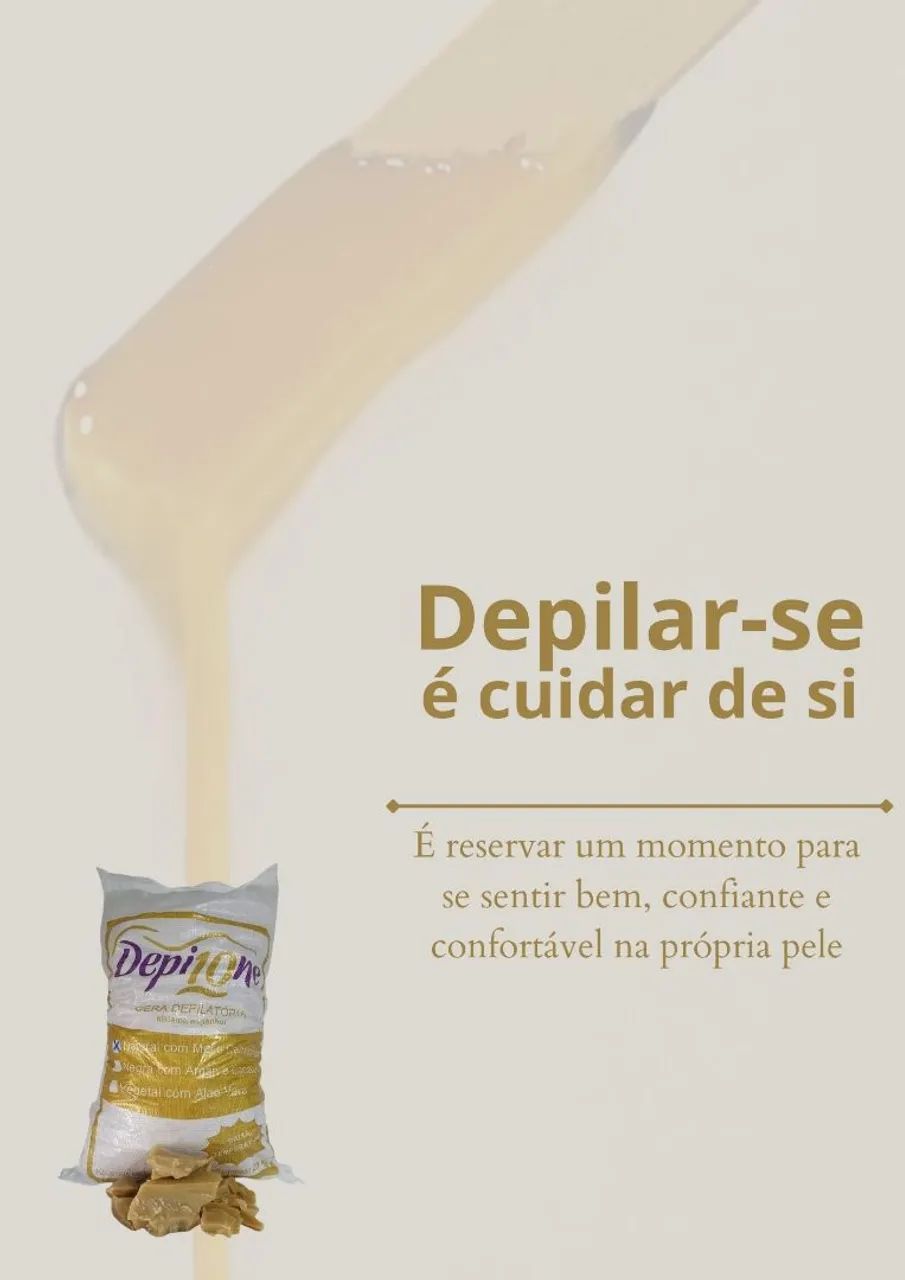 Cera Depilatoria DepilOne *Natural com Mel e Camomila* 5KG - Foto 4