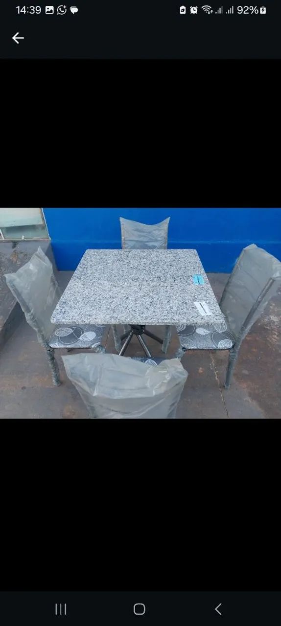JOGO DE MESA NOVA COM 4 CADEIRAS - Foto 3