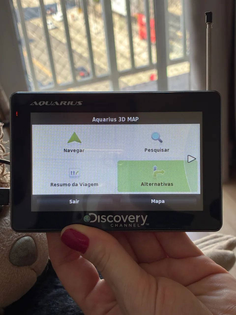 GPS Aquarius Discovery Channel 3D Maps e TV Digital + Cabos Usb e veicular, suporte e capa - Foto 5