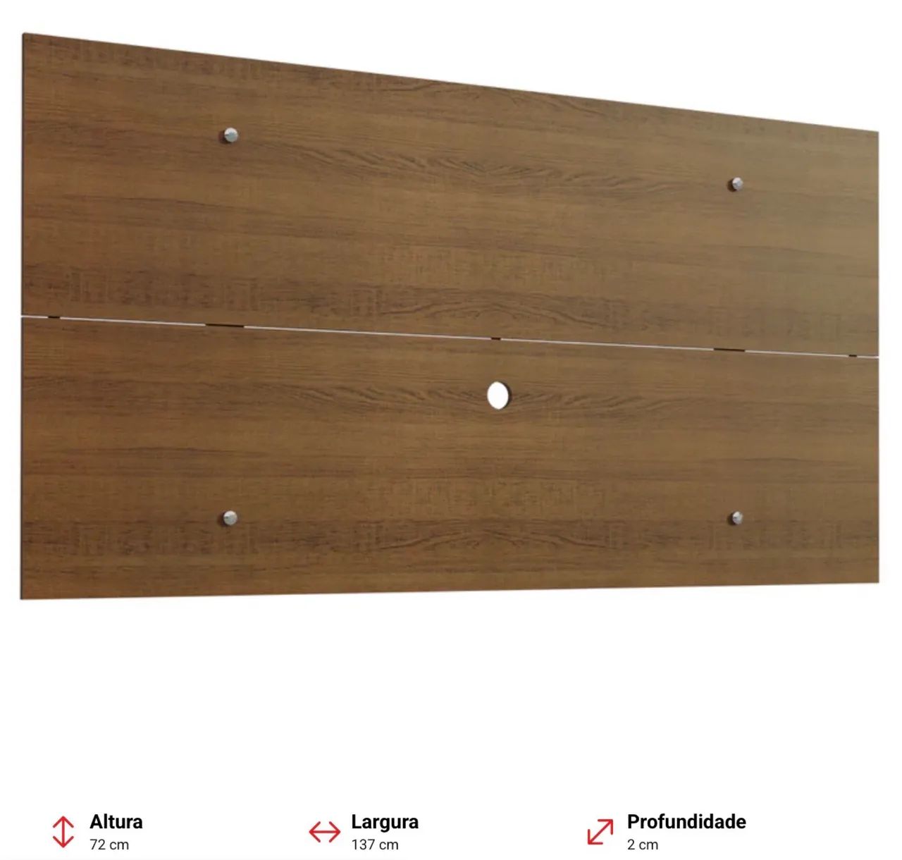 Painel de TV até 55 madesa rustic novo - Foto 4
