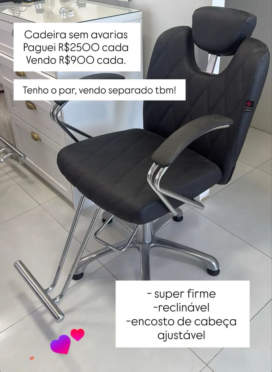Cadeira Salão de Beleza