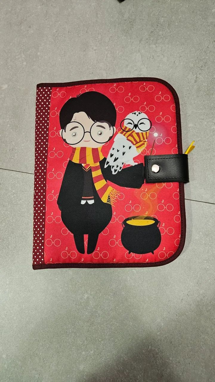 Fichario em tecido de Harry Potter 