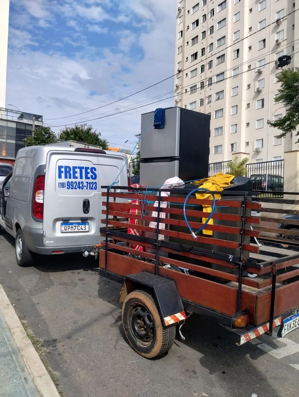 Pequena mudança frete