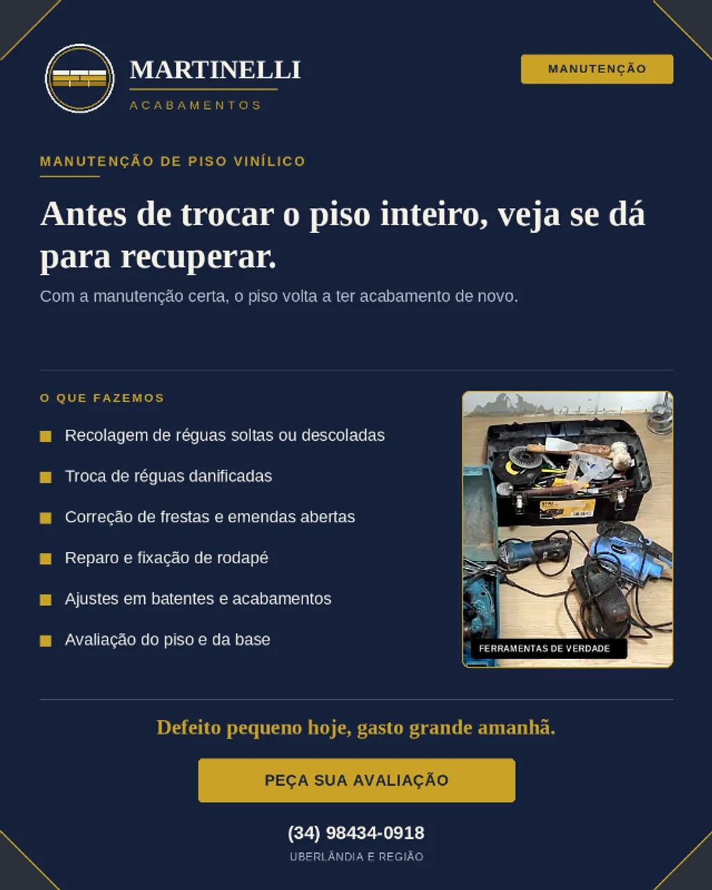 Manutenção de Piso Vinilico 