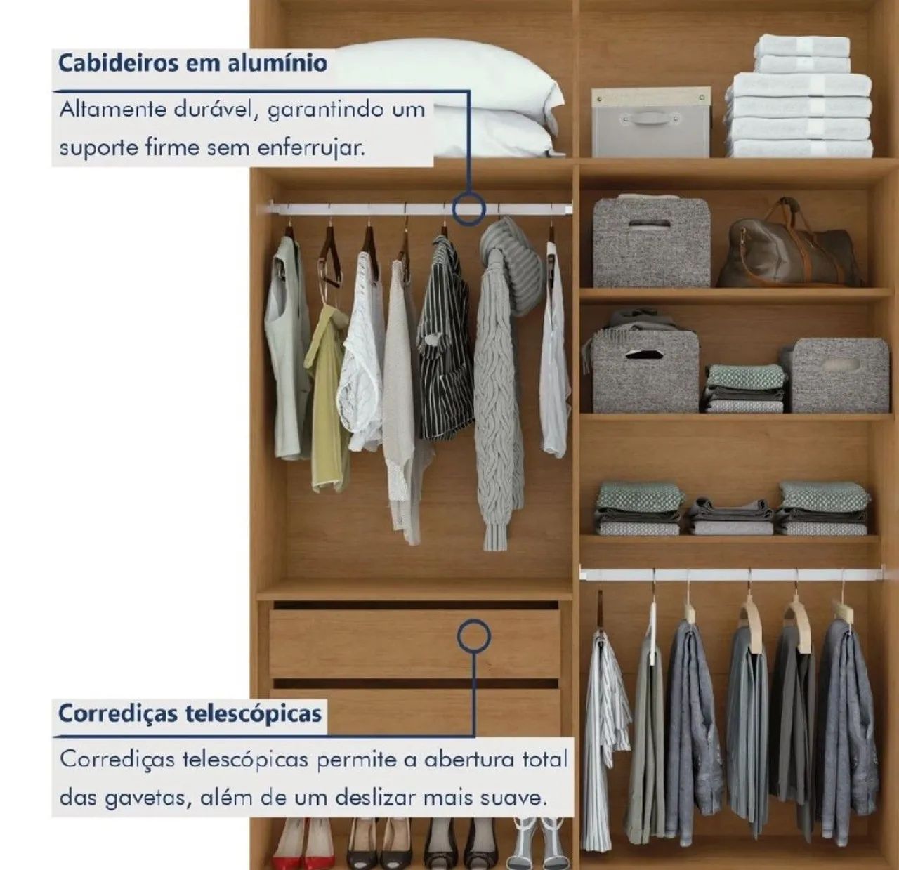 Guarda roupa 100% MDF - Foto 5