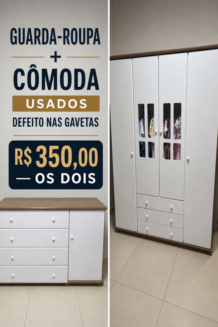 Guarda Roupa e Cômoda Infantil  - Foto 3