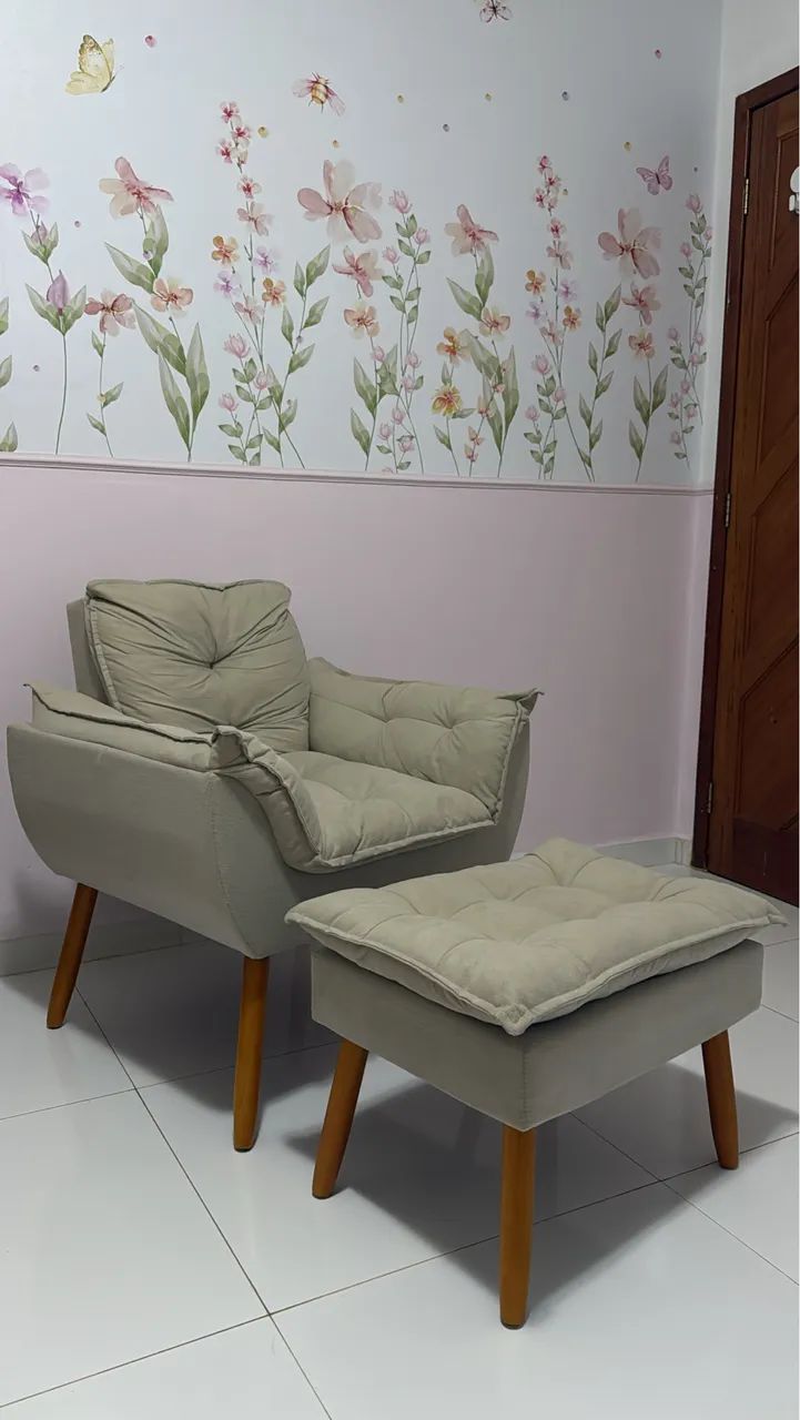 Poltrona para amamentação - Poltrona decorativa  - Foto 2