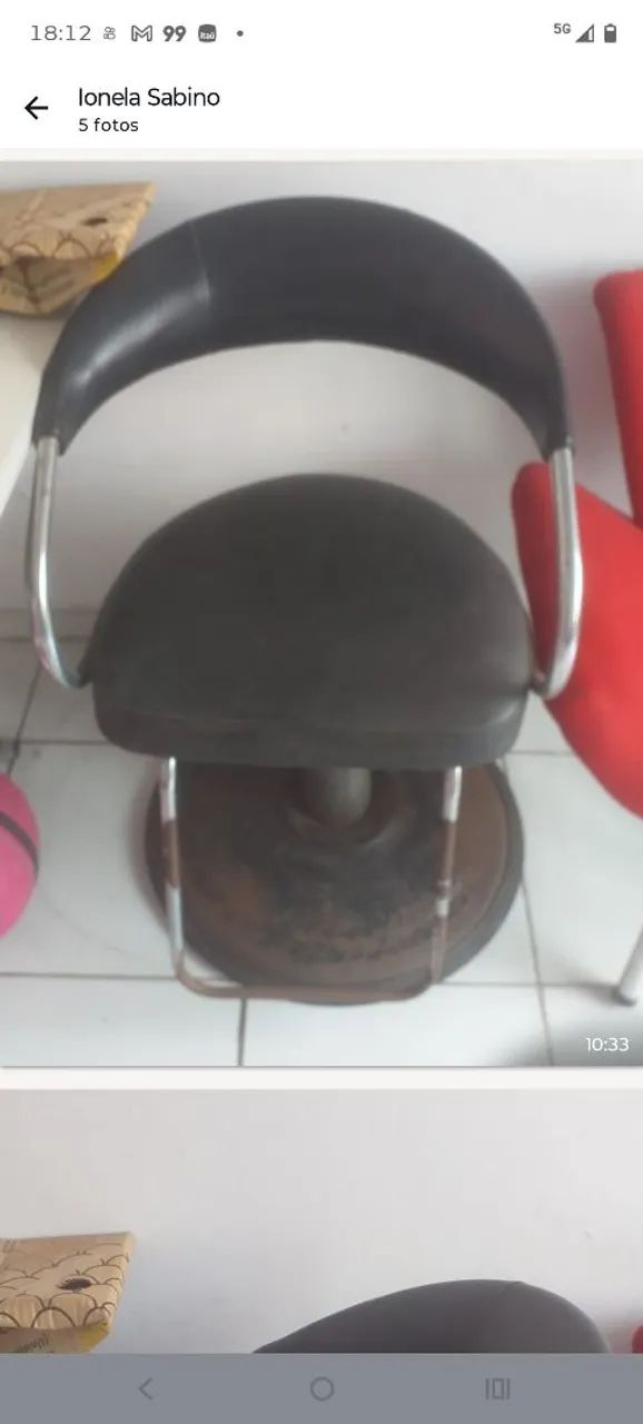 Cadeira para salão 