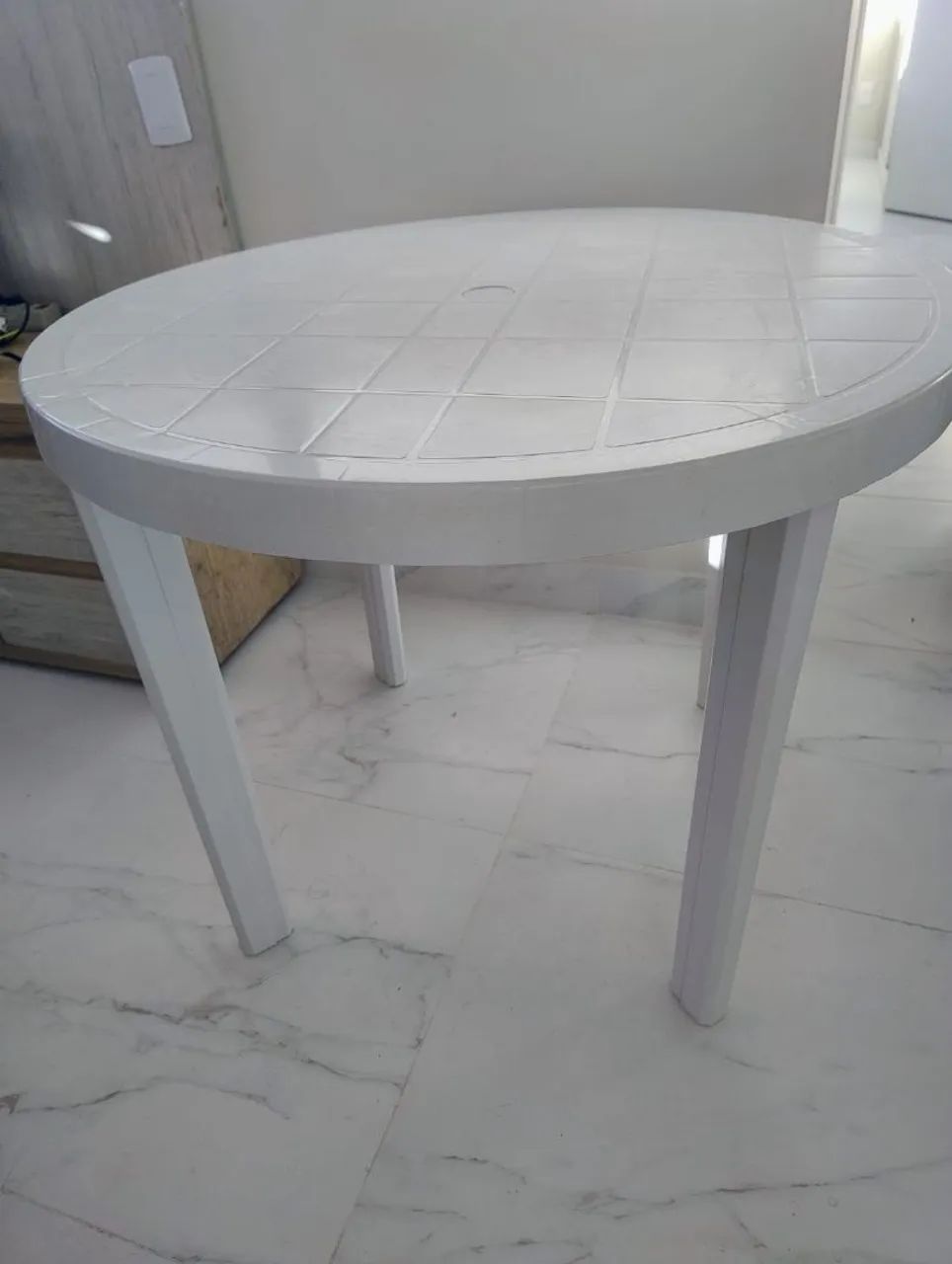 Mesa Plástica Redonda  - Foto 2