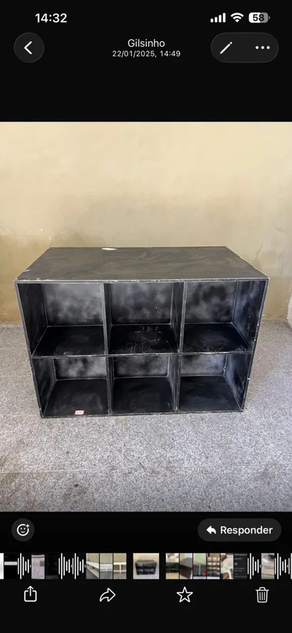 Vendo mesa expositora com seis nichos de cada lado  - Foto 3