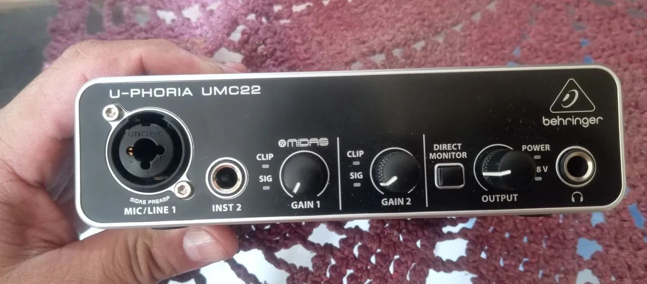 Vendo PLACA DE ÁUDIO U-PHORIA UMC22 - Foto 2