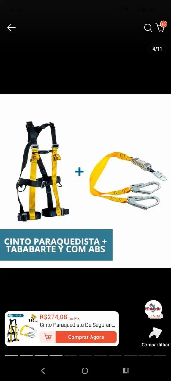 Cinto paraquedista com talabarte. (R$250,00). - Foto 2
