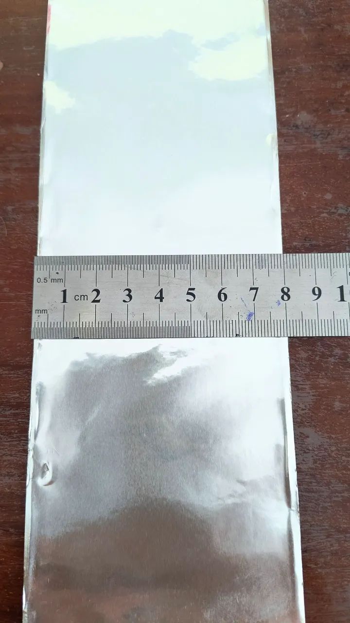 Fita de alumínio adesiva para blindagem com 8 cm de largura - Foto 4
