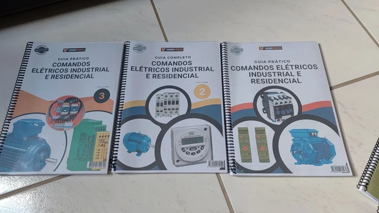 Comandos Elétricos, vol 1, 2 e 3 - Sandro Ferreira