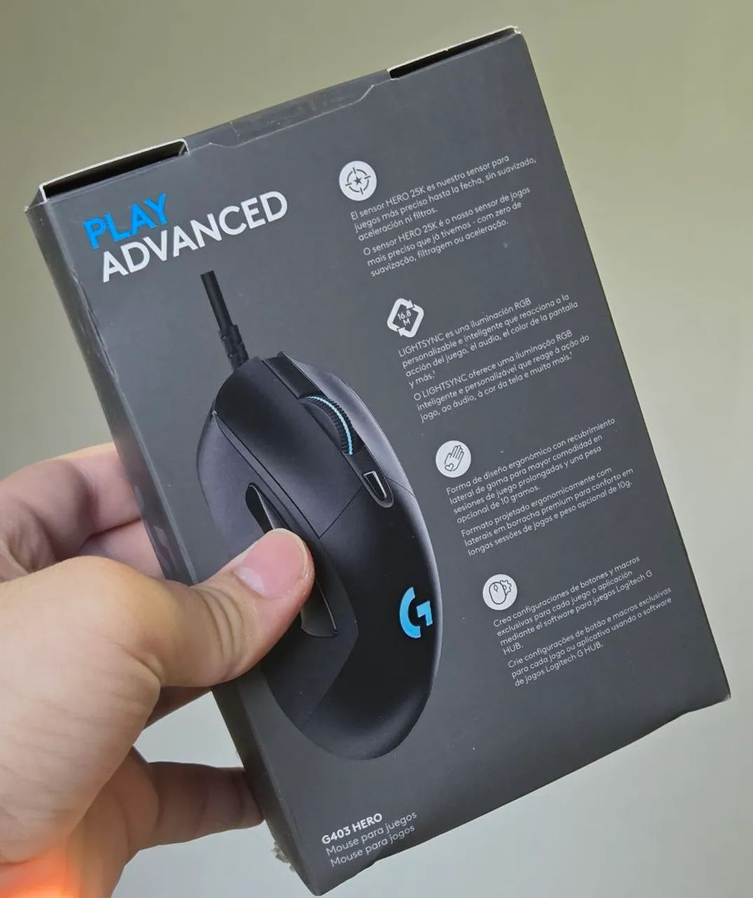 Mouse Logitech G403 - Foto 3