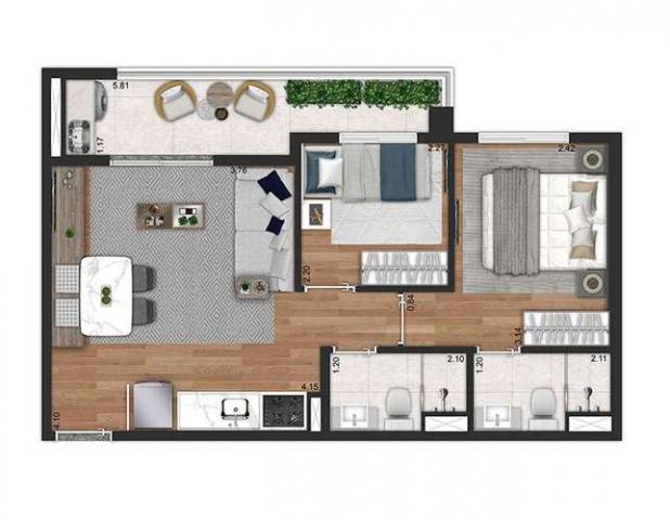 Espaço Pompéia - apartamento de 2 quartos com ótima localização - SP - ID1006 - Foto 8