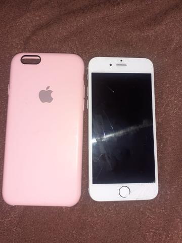 Vende se iPhone 6 64 gigas com documentos aceito troca pelo A10 com volta pra mim - Foto 2
