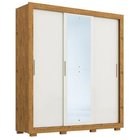 Guarda Roupa Luana MDF C/ Espelho, 3 Portas de Correr(Novo) Promoçao - Foto 5