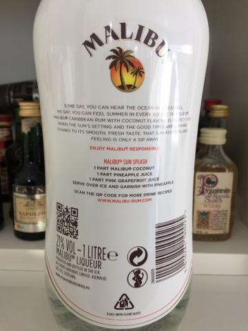 Licor Malibu original importado 1 litro - Foto 2