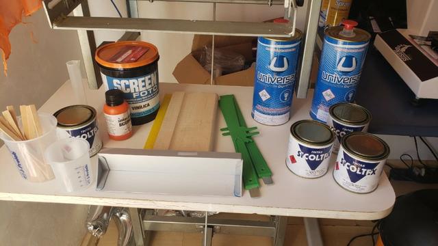 Serigrafia Máquina de Impressão Cilíndrica, pronta para começar já com os materiais - Foto 6