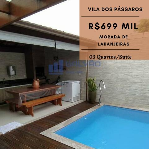 JG. Casa duplex de 3 quartos/suíte no condomínio Vila dos Pássaros, Morada de Laranjeiras