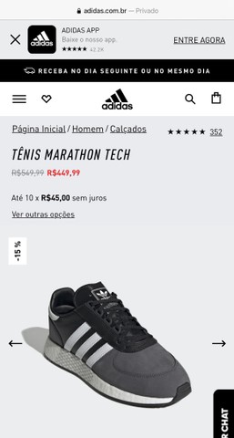 tenis adidas marathon tech