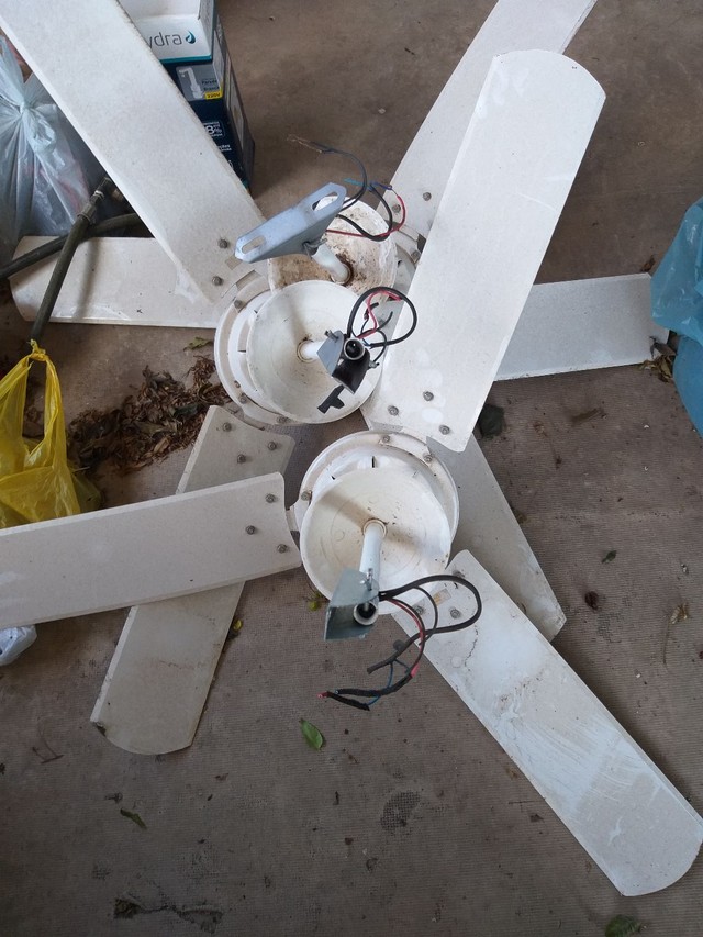 4 ventiladores de teto com suporte de lâmpada  - Foto 2