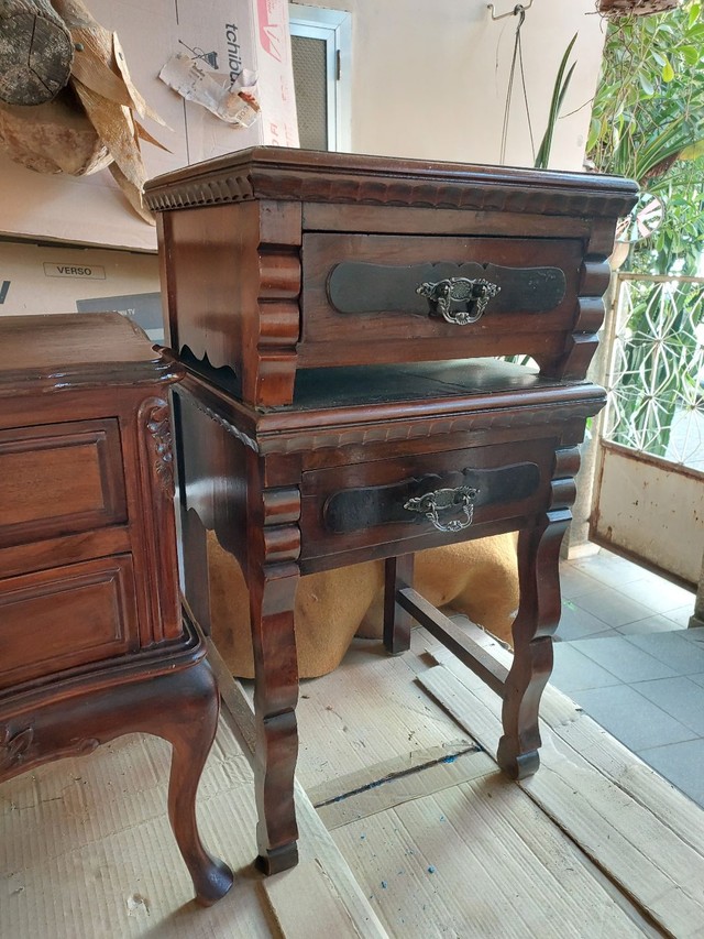 CRIADO MUDO ANTIGO IMPÉRIO EM PERFEITO ESTADO  - Foto 5