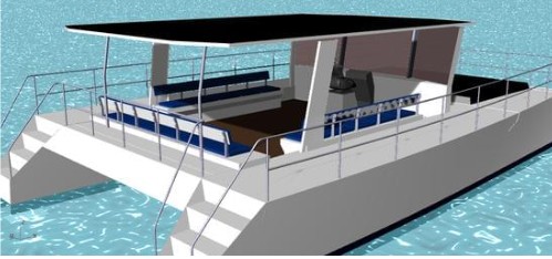 Catamarã WavePierce - Módulo Kit para construção naval