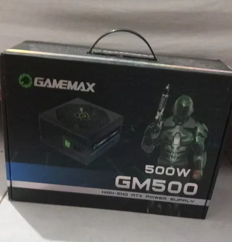 Fonte Alimentação Gamer ATX Gamemax 500W Real GM500 80 Plus Bronze Branca