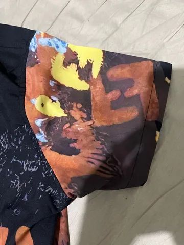 Camisa Fendi preta com logo - Foto 3