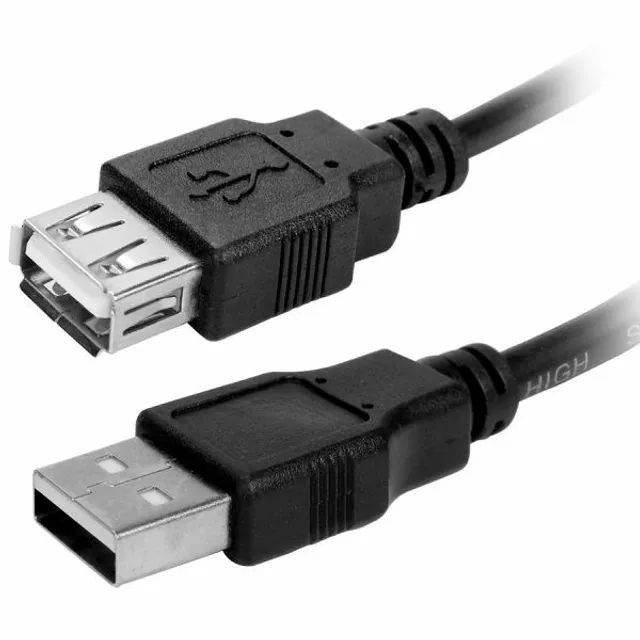 Cabo Extensão USB macho USB fêmea 2 metros - Foto 2