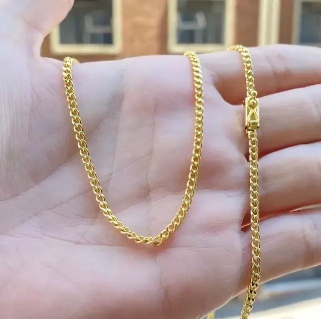 Corrente Grumet | Cordão banhado/folhado a Ouro24k - Foto 2