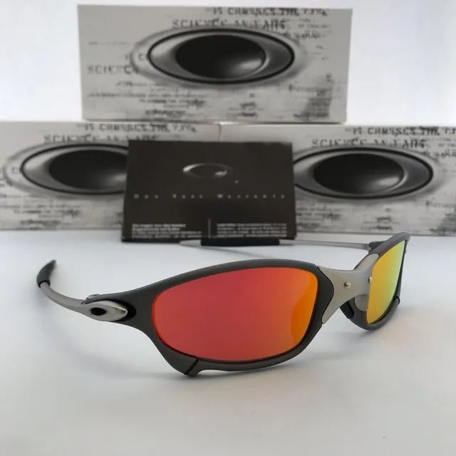 Óculos Oakley Juliet Xmetal 24k Icethug com sider blinder lentes