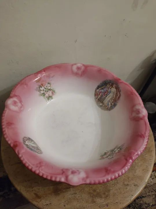 Antigo gomil inglês (jarro e bacia ) - Foto 4