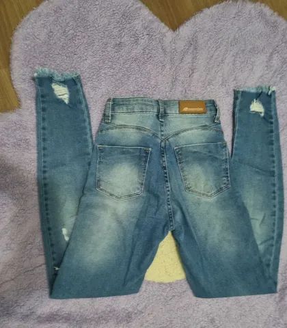 Calça  Jeans skynny nº 34 usada 1 vez - Foto 3